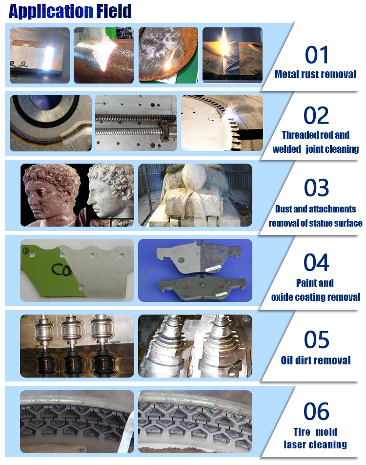 100w 200w 300 W 500w 1000w Maszyna do czyszczenia metalu z włókna laserowego Maszyna do usuwania rdzy tanie ceny