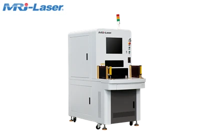 Zamknięta dwu-stanowiskowa maszyna do znakowania laserowego z platformą obrotową