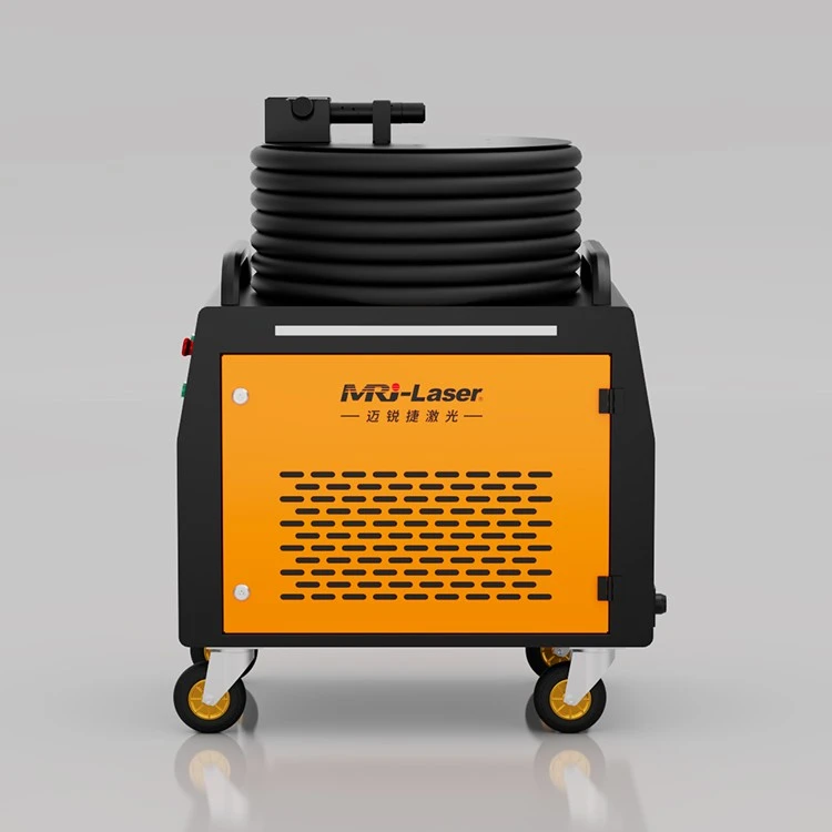 Strengthening Chassis Industrial Yellow Outdoor 500W Air-cooled Laser Cleaning Machine